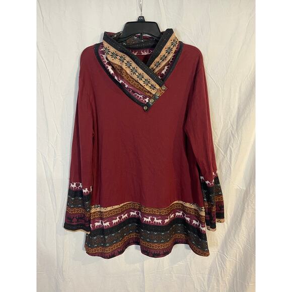 Womens 2x pattern top - Picture 1 of 4